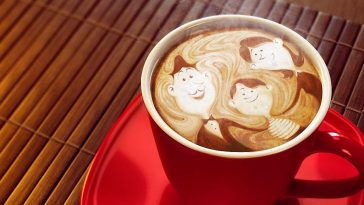 Рисунки на кофе