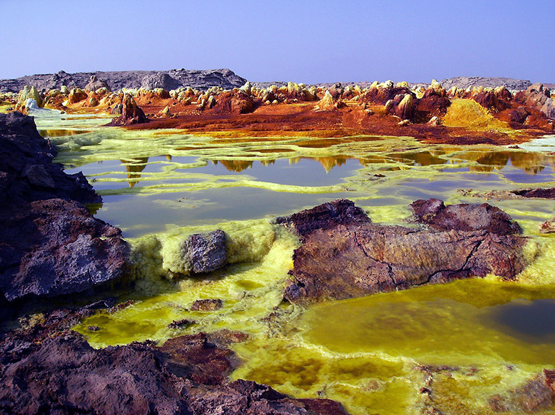 Пейзаж пустыни Данакиль