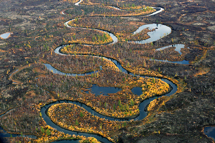 Река на плато Путорана