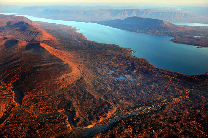 Плато Путорана, леса и озёра