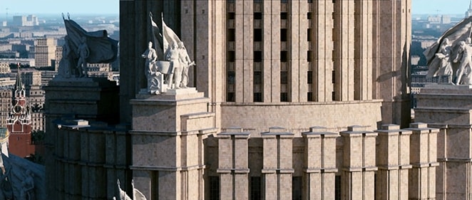 Скульптуры Дворца Советов